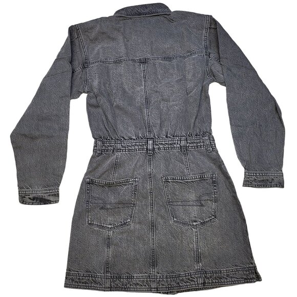 American Eagle Outfitters Womens Button-Down Denim Shirt Dress S/P NWT MSRP 79 - Picture 3 of 16